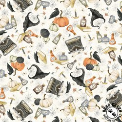 P&B Textiles Hocus Pocus Halloween Toss Cream