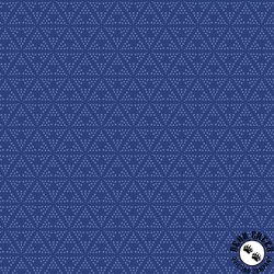 P&B Textiles Whimsy II Dotty Triangles Blue Violet
