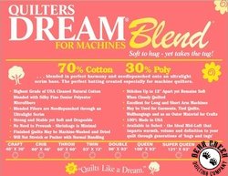 Quilters Dream Batting 70/30 Blend (King 120