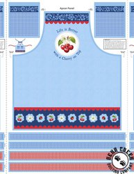 Wilmington Prints Sweet Cherry Apron Panel Multi Wilmington Prints Sweet Cherry Apron Panel Multi