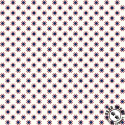 Maywood Studio Kimberbell Star Spangled Beauty Tiny Quilt Stars Soft White Maywood Studio Kimberbell Star Spangled Beauty Tiny Quilt Stars Soft White