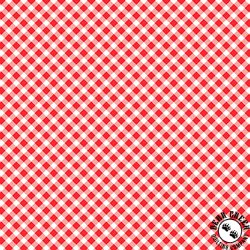 Maywood Studio Playtime Flannel Bias Gingham Red