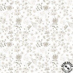 QT Fabrics Home Sweet Home 108 Inch Wide backing Fabrics Floral White QT Fabrics Home Sweet Home 108 Inch Wide backing Fabrics Floral White