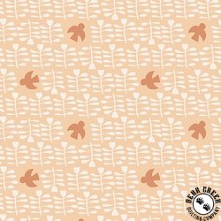 Andover Fabrics Conway Cottage Amongst the Flowers Apricot