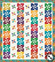 Tonga Batik - Moulinets Free Quilt Pattern by Timeless Treasures