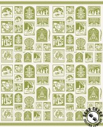 Moda Buon Natale Christmas Cards Panel Snowflake/Pine Moda Buon Natale Christmas Cards Panel Snowflake/Pine