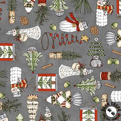 Maywood Studio Homemade Holidays Homemade Decorations Grey