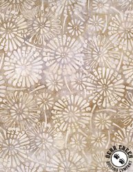 Wilmington Prints Cinnamon Twist Batiks Flower Burst Light Tan