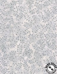 Wilmington Prints Granite Bay Batik Leafy Vines Gray
