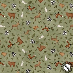 Henry Glass The Mountains are Calling Animal Toss Green Henry Glass The Mountains are Calling Animal Toss Green