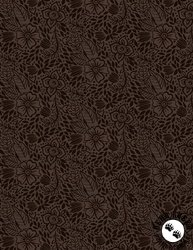 Wilmington Prints Floralscape Small Floral Dark Brown Wilmington Prints Floralscape Small Floral Dark Brown