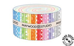 Playtime Flannel Strip Roll by Maywood Studio Playtime Flannel Strip Roll by Maywood Studio