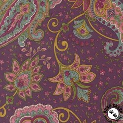 Moda Chelsea Garden Posh Paisley Plum Moda Chelsea Garden Posh Paisley Plum