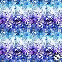 QT Fabrics Fantasia 108 Inch Wide Backing Fabric Floral Ombre Multi