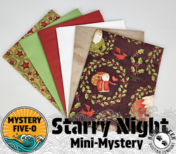 Mystery Five-0 M50 Mini Mystery Fat Quarter Bundle - UP ON THE HOUSETOP
