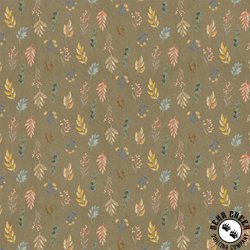 Windham Fabrics Flower Shop Petite Foliage Mocha Windham Fabrics Flower Shop Petite Foliage Mocha
