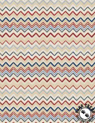 Wilmington Prints Stars of Valor Chevrons All Over Cream