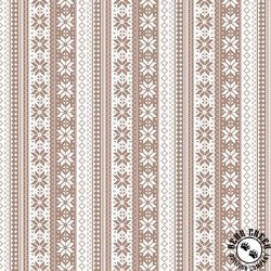 Riley Blake Designs Winter Magic Sweater Stripe Tea Dye Riley Blake Designs Winter Magic Sweater Stripe Tea Dye