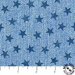 Northcott Cowboy Blues Stars Blue Northcott Cowboy Blues Stars Blue