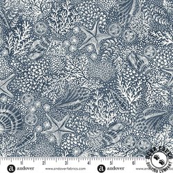 Andover Fabrics High Tide Reef Dark Blue