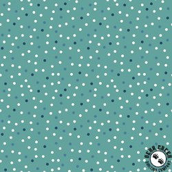 Windham Fabrics Clover and Dot Polka Dot Soft Teal