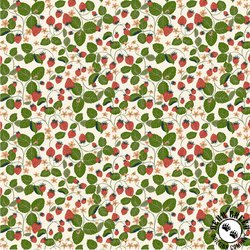 Windham Fabrics Under the Canopy Strawberry Fields Ivory Windham Fabrics Under the Canopy Strawberry Fields Ivory