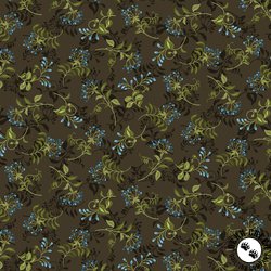 Studio E Fabrics Ashdown Forest Flowering Vine Toss Dark Chocolate Studio E Fabrics Ashdown Forest Flowering Vine Toss Dark Chocolate
