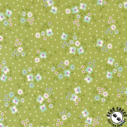 Moda Cali & Co Flower Dot Pistachio