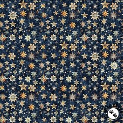 QT Fabrics Bohemian Sunrise Stars Navy QT Fabrics Bohemian Sunrise Stars Navy
