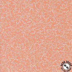 Moda Dainty Meadow Dainty Doodles Coral