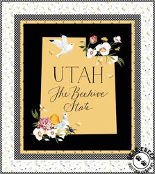 The Beehive State Utah Panel Free Quilt Pattern