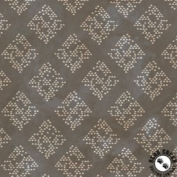 P&B Textiles Le Jardin Diamond Geo Darker Stone/Warm Grey