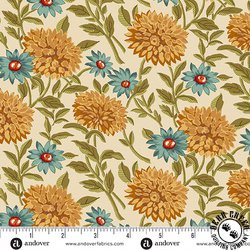 Andover Fabrics Autumn Woods Woodland Bloom Cream