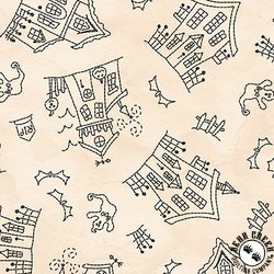 Maywood Studio Spooky Stitches Haunted House Cream Maywood Studio Spooky Stitches Haunted House Cream
