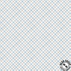 Benartex Woodland Wonderland Little Plaid Blue/Tan
