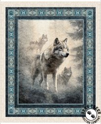 QT Fabrics Running with the Pack Wolf Panel QT Fabrics Running with the Pack Wolf Panel