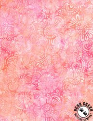 Wilmington Prints Candy Crush Batiks Daisies All Over Pink