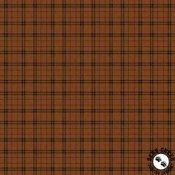 Clothworks Lake and Lodge Plaid Dark Rust