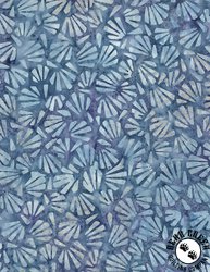 Wilmington Prints Violet Crush Batiks Fans All Over Blue