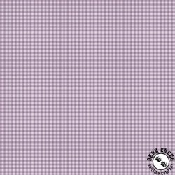 Marcus Fabrics Dandy Pansies Mini Check Lilac Marcus Fabrics Dandy Pansies Mini Check Lilac