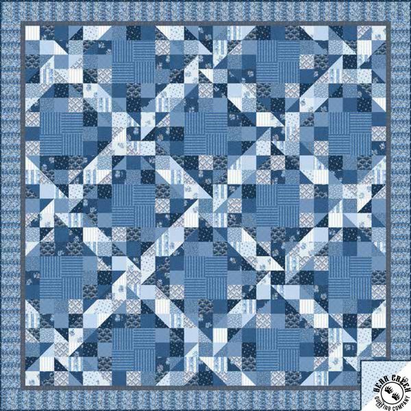 Porcelain Ribbon of Blue Free Quilt Pattern