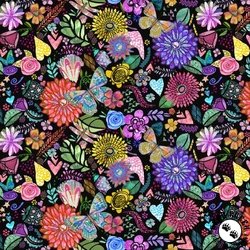 Windham Fabrics Shine On Collage Black Windham Fabrics Shine On Collage Black