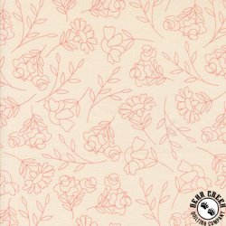 Moda Abloom Springtime Sketch Pale Pink Moda Abloom Springtime Sketch Pale Pink