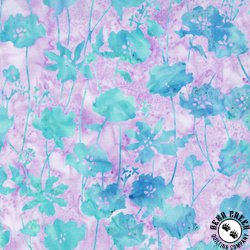 Anthology Fabrics Breeze Batik Orchids Lavender