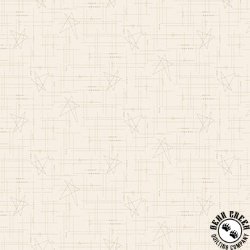 Henry Glass Linen Closet Stitched Star Texture White Wash