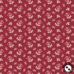 Andover Fabrics Wildflower Cottage Scatter Garden Crimson