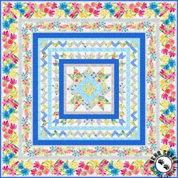 Bloom True Blue Free Quilt Pattern