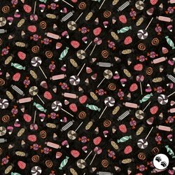 Clothworks Faboolous Candy Black Clothworks Faboolous Candy Black