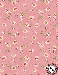 Wilmington Prints Blushing Meadow Floral Toss Pink