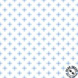 In The Beginning Fabrics Dragon Friends Geo 6 Blue